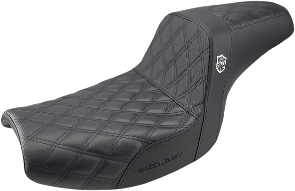 SADDLEMEN Pro Series SDC Performance Seat - w/o Backrest - Lattice Stitch/Lumbar Gripper - FXR '82-'00 SC88209DB