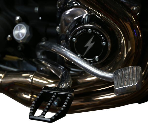 THRASHIN SUPPLY CO. Front Militant Footpegs - Black - Softail TSC-2019-1-SF