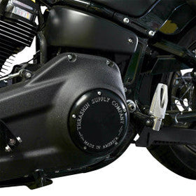 THRASHIN SUPPLY - BILLET DERBY COVER - BLACK - '18 SOFTAIL