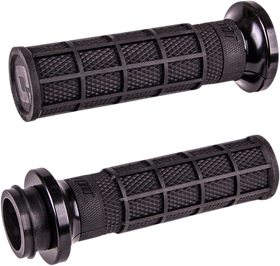 ODI Hart-Luck Signature V-Twin Lock-On* Grips - Cable - Black/Black V31HCW-BB-B
