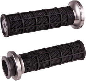 ODI Hart-Luck Signature V-Twin Lock-On* Grips - Cable - Black/Gunmetal V31HCW-BH-H