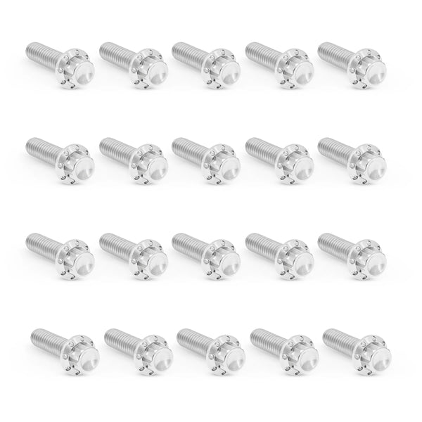 ARLEN NESS Rocker Box Titanium 12-Point Bolt Kits, Polished