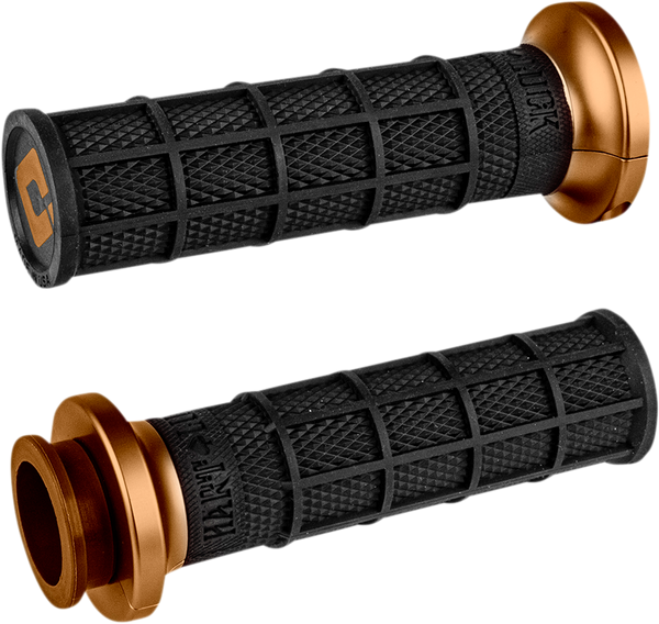 ODI Hart-Luck Signature V-Twin Lock-On* Grips - TBW - Black/Bronze V31HTW-BZ-Z