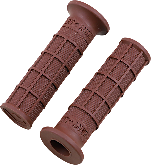 ODI Hart-Luck Signature Full-Waffle Slip-On Grips - Brown V02FWBN