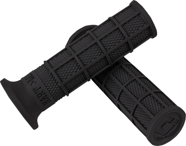 ODI Hart-Luck Signature Full-Waffle Slip-On Grips - Black V02FWB