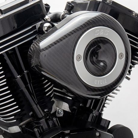 S&S Cycle Stealth Air Cleaner Kit With Carbon Fiber Teardrop for 2001-'17 Twin Cam Models