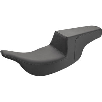 SADDLEMEN - STEP UP SEAT - BLACK, GRIPPER - '97-07 FLT & FLH