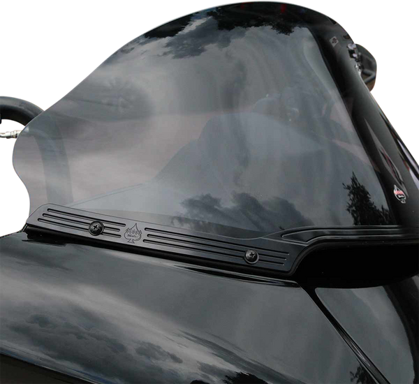 KLOCK WERKS Windshield Trim - KERF - Blacked Out KWW-01-0582