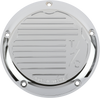 THRASHIN SUPPLY CO. Derby Cover - Finned - Chrome - M8 TSC-3017-3