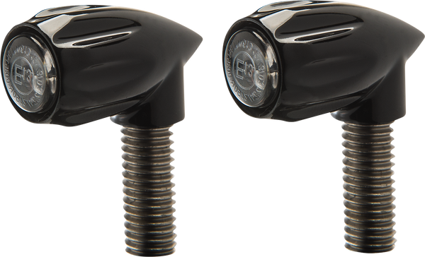 KODLIN USA 3-1 Bullet Rear Indicator Lights - Grooved - Black K68461