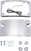 KODLIN USA License Plate Mount - Curved - Chrome KUS20101