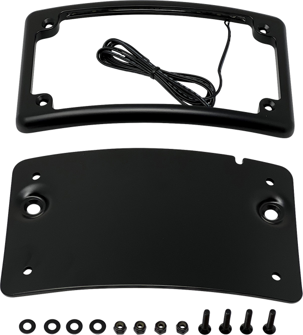 KODLIN USA License Plate Kit - Universal - Black KUS20200