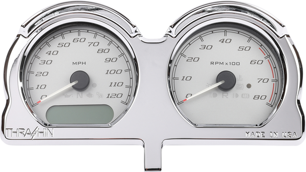 THRASHIN SUPPLY CO. Gauge Relocation Kit - Chrome TSC-2707-3