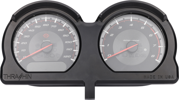 THRASHIN SUPPLY CO. Gauge Relocation Kit - Black TSC-2707-1