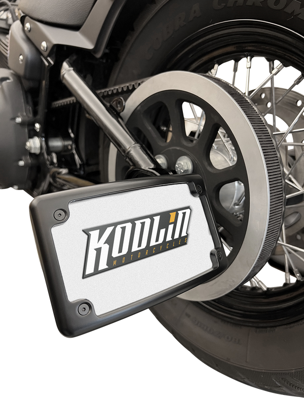 KODLIN USA License Plate Bracket - M8 Softail - Black KUS20501