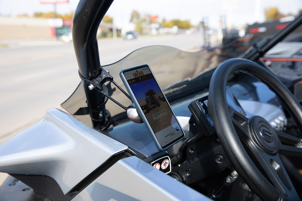 KLOCK WERKS Roll Cage Phone Mount - Offset - 1-5/8