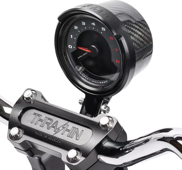 THRASHIN SUPPLY CO. Gauge Relocation Kit - Black TSC-2710-1