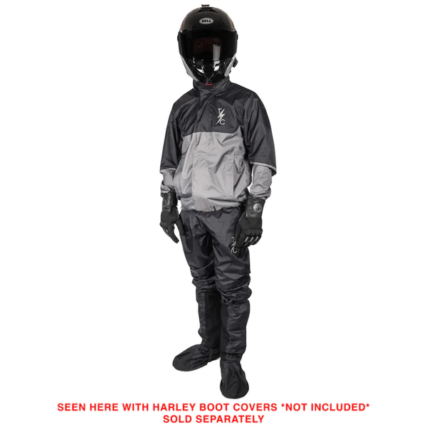 THRASHIN SUPPLY CO. Mission WP Rain Jacket - Black/Gray - Medium TMJ-11-09