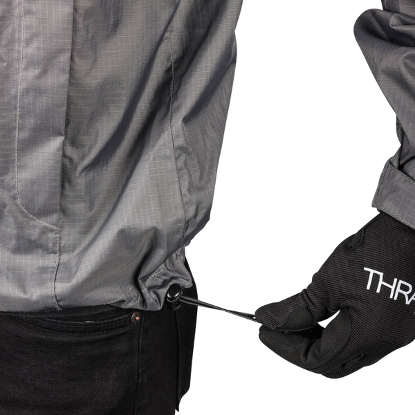 THRASHIN SUPPLY CO. Mission WP Rain Jacket - Black/Gray - XL TMJ-11-11
