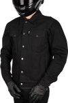 THRASHIN SUPPLY CO. Highway v2 Denim Riding Jacket - Black - Large TMJ-10-10