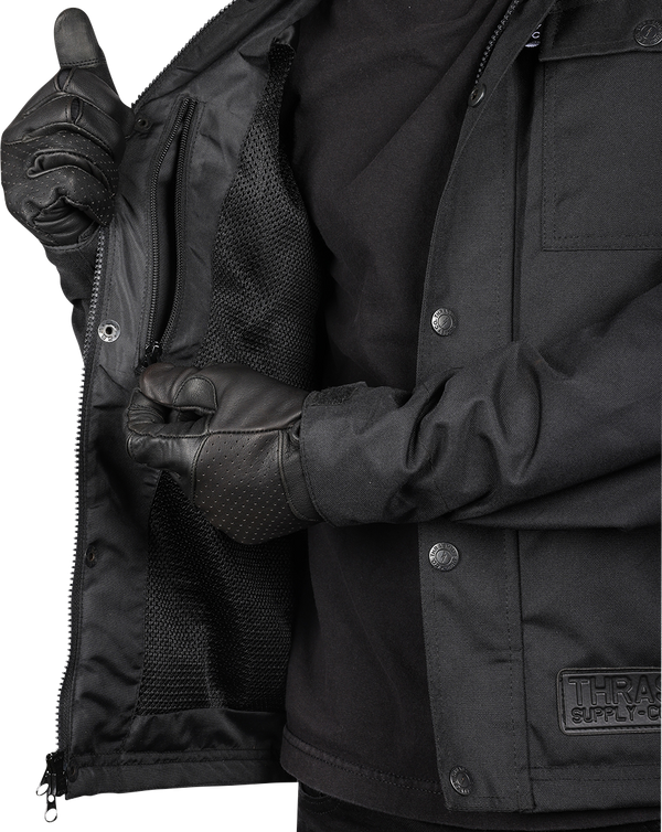 THRASHIN SUPPLY CO. Atlas v2 Riding Jacket - Black - Large TMJ-09-10