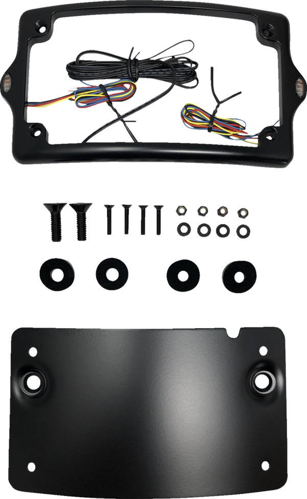 KODLIN USA License Plate Kit - Amber/Red/White - Black KUS20300