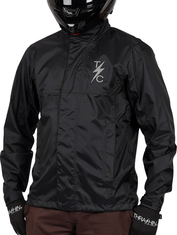 THRASHIN SUPPLY CO. Mission WP Rain Jacket - Black - 2XL TMJ-15-12