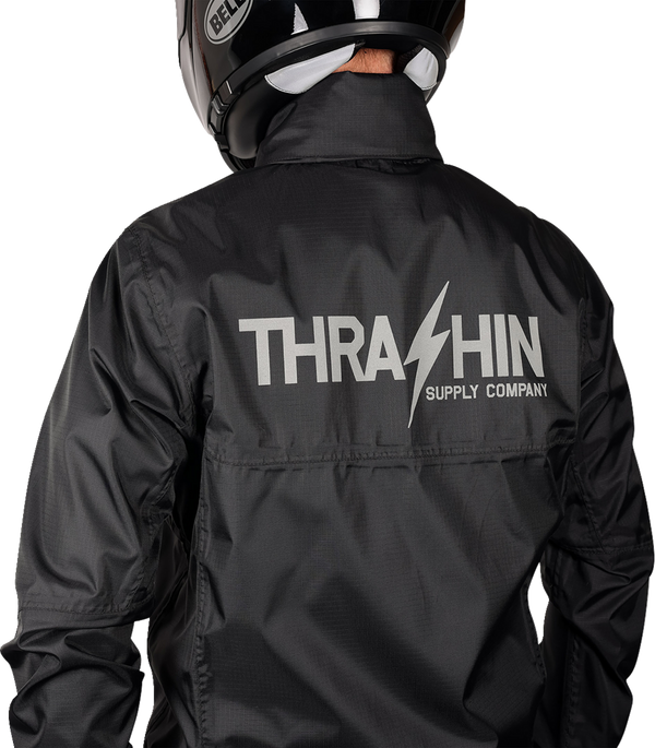THRASHIN SUPPLY CO. Mission WP Rain Jacket - Black - 2XL TMJ-15-12