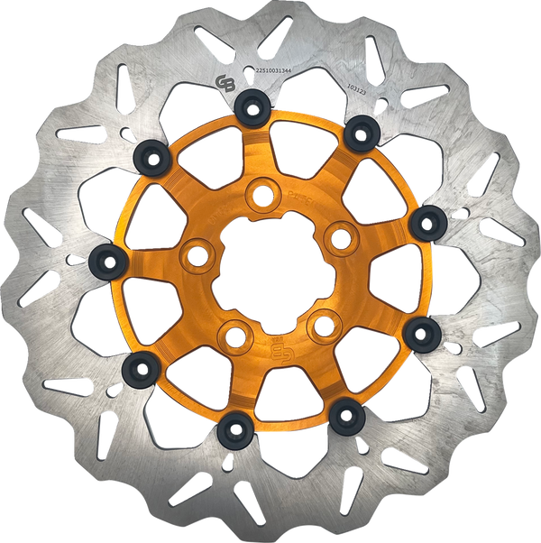 GBRAKES Brake Rotor - Rear - Orange DF681CW-O