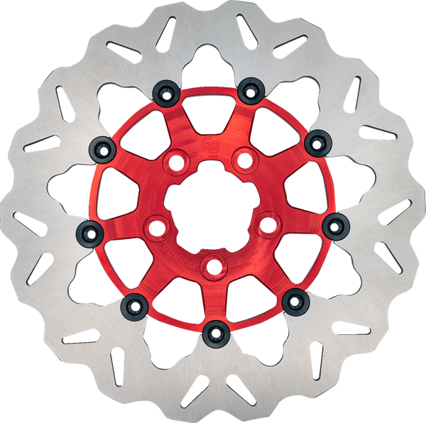 GBRAKES Brake Rotor - Rear - Red DF681CWS-R