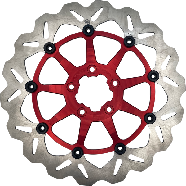 GBRAKES Brake Rotor - Front - Red DF680CWSS-R