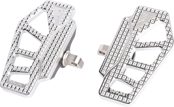 THRASHIN SUPPLY CO. Apex Mini Floorboards - Chrome TSC-2217-3-D