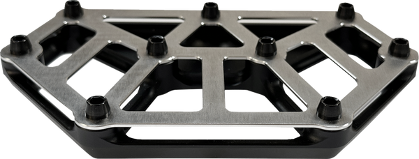 KODLIN USA NXL Mini Floorboards - Black w/ Stainless Steel K73254