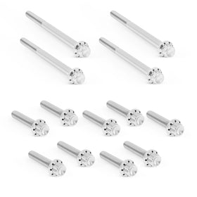 ARLEN NESS Primary Cover Titanium 12-Point Bolt Kits, Polished