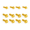ARLEN NESS Transmission Side Cover & Trap Door Titanium 12-Point Bolt Kits, Gold