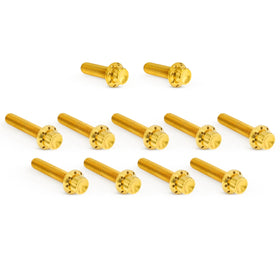 ARLEN NESS Cam Cover Titanium 12-Point Bolt Kits, Gold