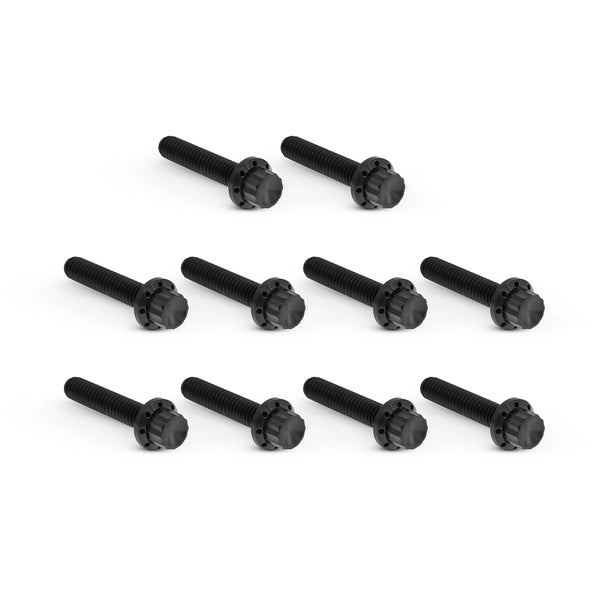 ARLEN NESS Cam Cover Titanium 12-Point Bolt Kits, Black