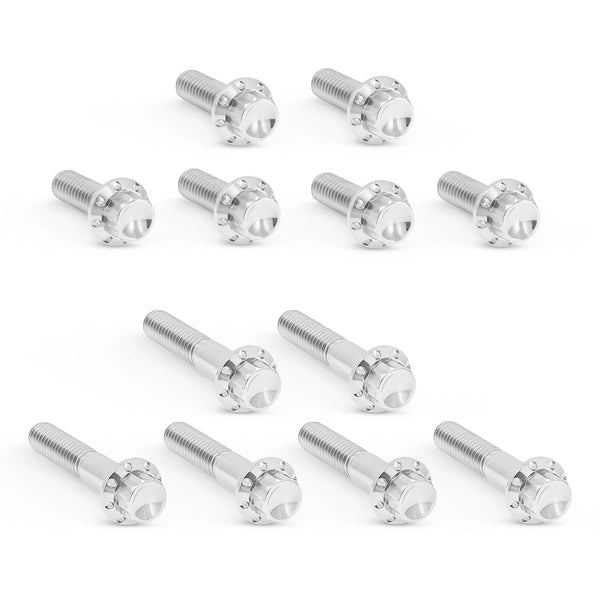ARLEN NESS Rocker Box Titanium 12-Point Bolt Kits, Polished