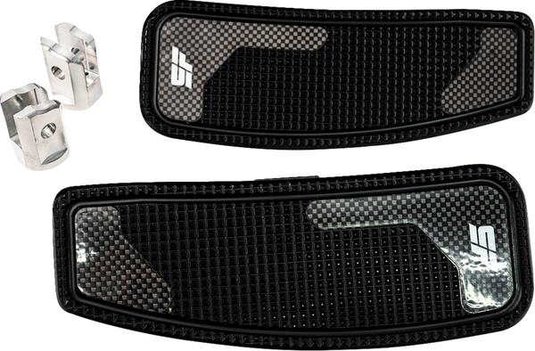 SLYFOX Mini Floorboards - Black Anodized - Male Mount - M8 SF-906-01-1