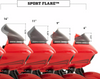 KLOCK WERKS Flare* Windshield - 13-1/2