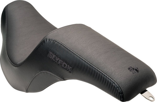 SLYFOX Lowrider Drifter Seat - Black Logo - Smooth Vinyl - Carbon Fiber - FXLR/FLSB '18-'24 0802-1589