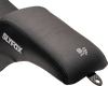SLYFOX Lowrider Drifter Seat - Gray Logo - Smooth Vinyl - Carbon Fiber - FXLR/FLSB '18-'24 0802-1590