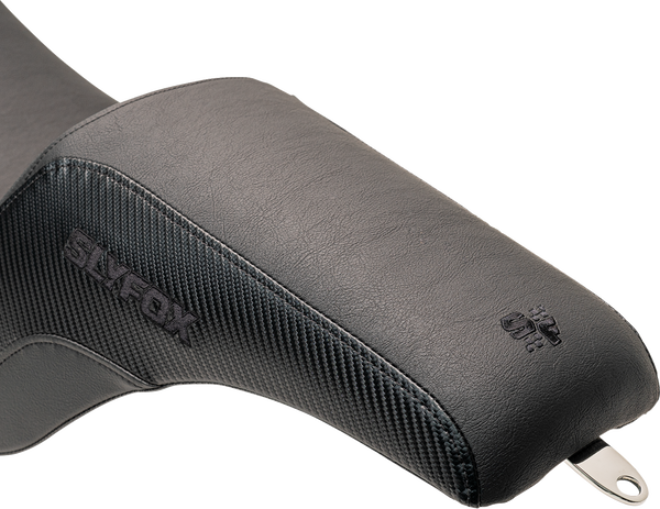 SLYFOX Lowrider Drifter Seat - Black Logo - Smooth Vinyl - Carbon Fiber - FXLR/FLSB '18-'24 0802-1589