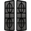SADDLE TRAMP SADDLEBAG LID W/ TRIPLE SPEAKER CUTOUTS
