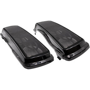 SADDLE TRAMP SADDLEBAG LID W/ TRIPLE SPEAKER CUTOUTS