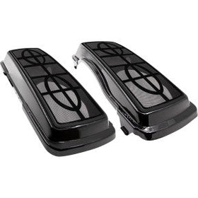 SADDLE TRAMP '94 - '13 SADDLEBAG LIDS W/ SPEAKER CUTOUTS