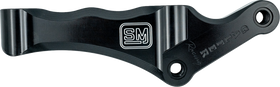 GBRAKES Brake Caliper Bracket Radial Mount - Black - 12.5-13
