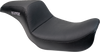SLYFOX Drifter Seat - Gray Logo - Black Vinyl w/ Slipstop - Carbon Fiber - Dyna '96-'03 4883B-slyfox