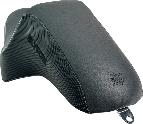 SLYFOX Drifter Seat - Black Logo - Black Vinyl w/ Slipstop - Carbon Fiber - XL '04-'22 4684A-slyfox