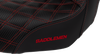 SADDLEMEN Pro Series SDC Performance Seat - Carbon Fiber/Lumbar Gripper - Red Stitch - Dyna '06-'17 SC80604RED